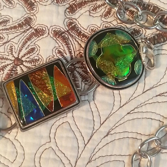 Belt Silverstone with multicolored  pendants main image 5